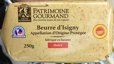 Beurre d'Isigny doux Patrimoine Gourmand 250 g, code 3257980978707