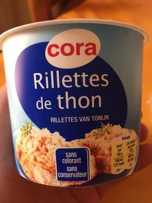 Rillettes de thon Cora , code 3257981935303