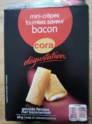 Mini-crêpes fourrées bacon Cora , code 3257983157253