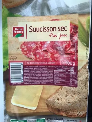 Saucisson Sec pur porc Belle France 100 g, code 3258561450438