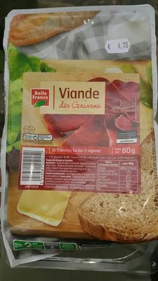 Viande des Grisons  Belle France 80 g, code 3258561450452