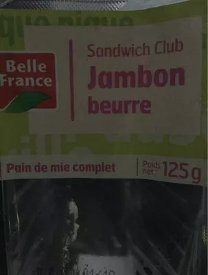 Sandwich Jambon beurre Belle France 125 g, code 3258561471037