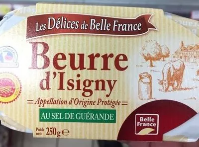 Beurre d'Isigny au sel de Guérande Les Délices de Belle France, Belle France 250 g, code 3258563420637