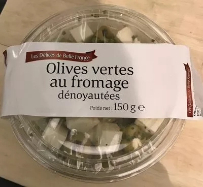 Olives vertes au fromage dénoyautées Les Délices De Belle France, Belle France 150 g, code 3258563480372