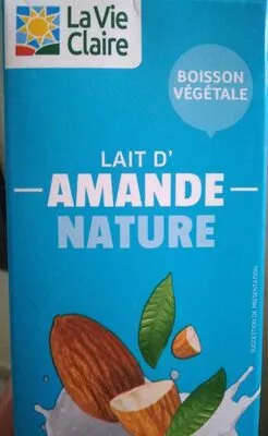 Lait d'amandes nature La Vie Claire , code 3260191190134