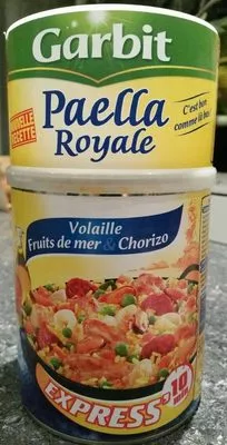 Paëlla Royale Garbit 940 g (800 g de garniture, 140 g de riz, 1 sachet d'épices), code 3261053400415