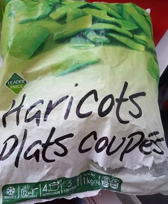 Haricots plat coupés Leader Price 100 g, code 3263850000430