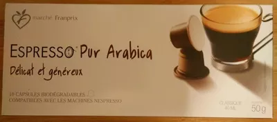 Espresso pur arabica Marché Franprix 50 g, code 3263850105111