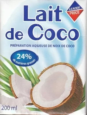 Lait de Coco Leader Price 200 ml, code 3263850457111