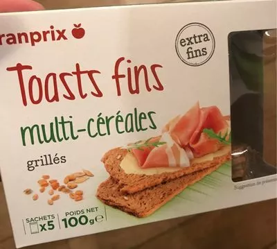 Toast Fins Multi Céréales Franprix 100g, code 3263850598814