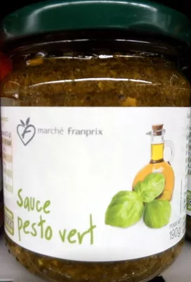 Sauce pesto vert Franprix, Marché Franprix 190 g, code 3263850665011