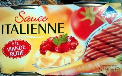 Sauce Italienne (à la Viande Rôtie) Leader Price, DLP (Distribution Leader Price), Groupe Casino 2 x 190 g, code 3263850681813