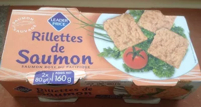 Rillettes de Saumon Leader Price 160g (2*80g), code 3263851282415