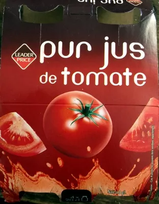 Pur jus de tomate Leader Price 4x20 cl, code 3263855000817