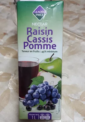 Nectar Raisins Cassis Pommes leader price 1l, code 3263855090009