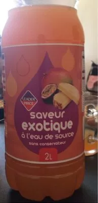 Saveur exotique à l’eau de source Leader Price 2L, code 3263855093345