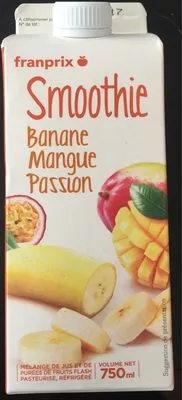 Smoothie Banane Mangue Passion Franprix 750 ml, code 3263856482711