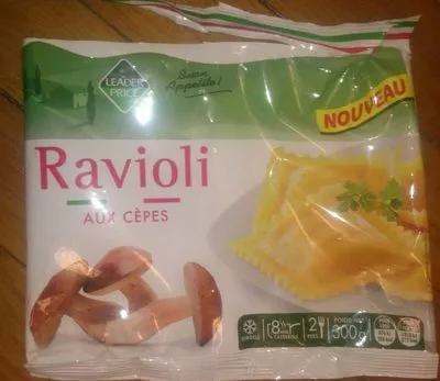 Ravioli aux cèpes Leader Price 300 g, code 3263856731413