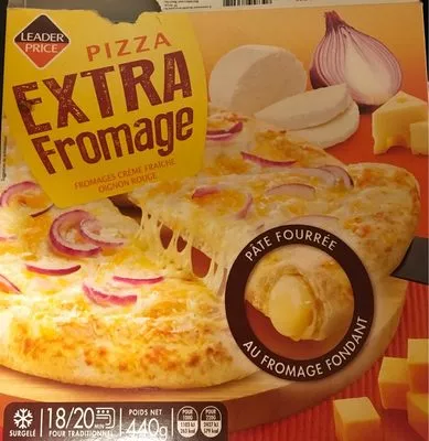 Pizza extra fromage Leader Price 440 g, code 3263856736012