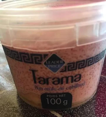 Tarama aux oeufs de cabillaud Leader Price 100 g, code 3263856850718