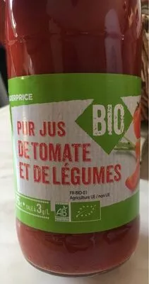 Pur jus de tomate et de légumes  75 cl, code 3263857082613