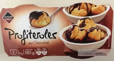 Profiteroles au chocolat Leader Price 180 g, code 3263858075010