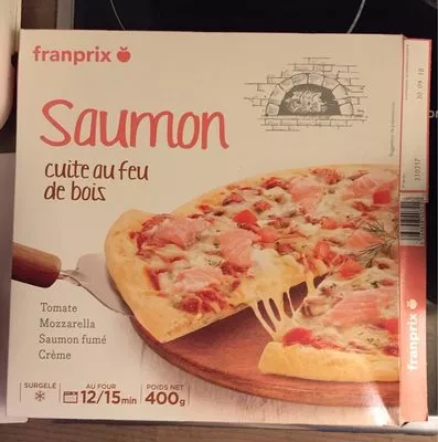 Pizza Saumon Franprix 400 g, code 3263858407217