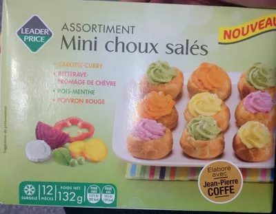 Assortiment de Mini Choux Salés Leader Price 132 g, code 3263858421213