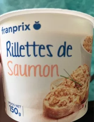 Rillettes de saumon Franprix 150 g, code 3263858481514