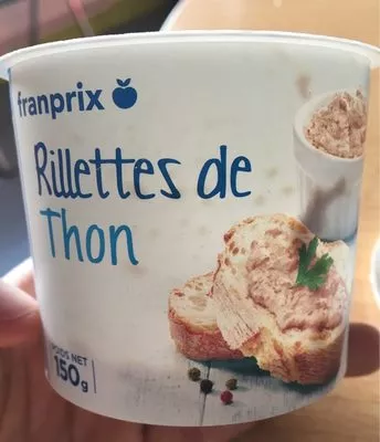 Rillettes de thon Franprix 150 g, code 3263858481613