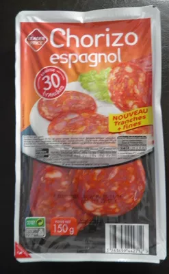 Chorizo espagnol Leader Price 150 g, code 3263859004712