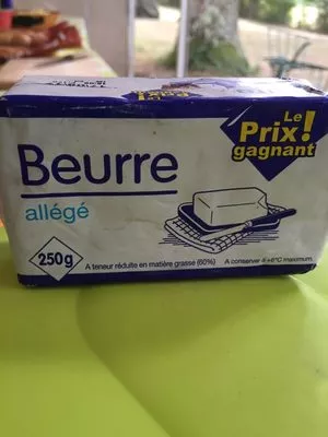 Beurre allégé Leader Price , code 3263859330712