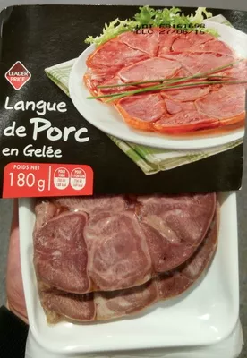 Langue de porc en gelée Leader Price 180 g, code 3263859459710