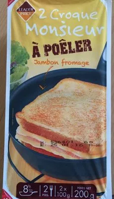 Croque monsieur Leader Price 200 g, code 3263859462017