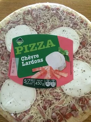 Pizza Chèvre Lardons Leader Price 450 g, code 3263859472917