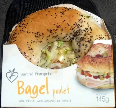 Bagel poulet Marché Franprix 145 g, code 3263859496210