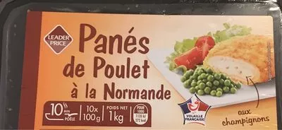 Panes de poulet a la normande Leader Price , code 3263859558215