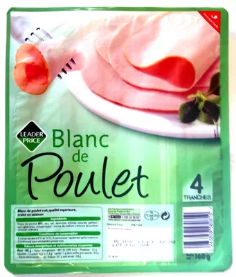 Blanc de Poulet (4 Tranches) Leader Price 160 g, code 3263859580810