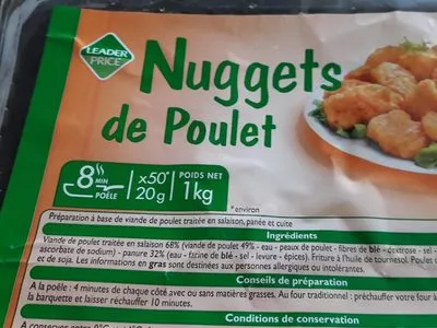 Nuggets Leader Price 1 kg, code 3263859581916