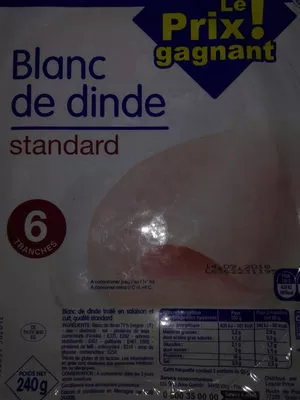 Blanc De Dinde Le prix gagnant 240g, code 3263859582012