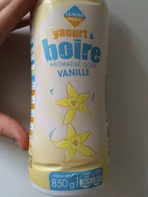 Yaourt à boire aromatisé goût vanille Leader Price 850 g, code 3263859631017