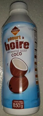 Yaourt à boire aromatisé goût Coco leader price 850 g, code 3263859631512