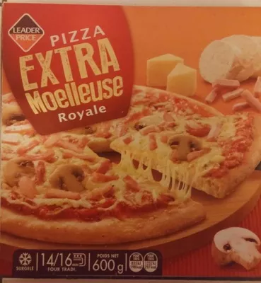 Pizza extra moelleuse royale Leader Price 600 g, code 3263859815714