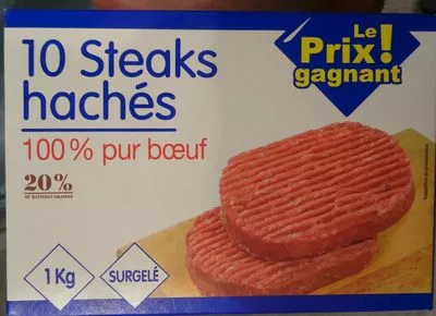 10 steaks hachés Le Prix Gagnant ! 1 kg, code 3263859862510