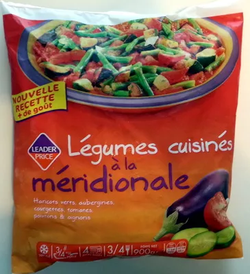 Légumes cuisinés à la méridionale Leader Price 900 g, code 3263859882518