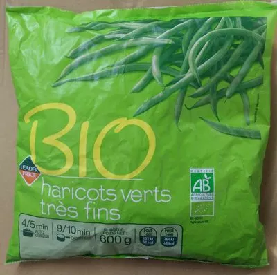 Haricots Verts Très Fins Leader Price 600 g, code 3263859973018