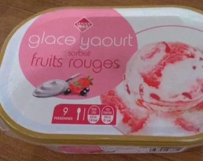 Glace yaourt sorbet fruits rouges Leader Price , code 3263859973810