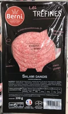 Les Tréfines Salami Danois Berni 100 g, code 3264050113043