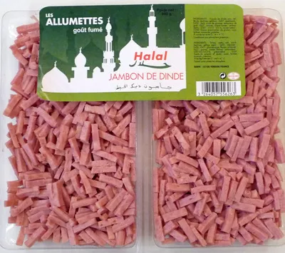 Allumettes goût fumé Jambon de dinde Berni 500 g, code 3264057556263