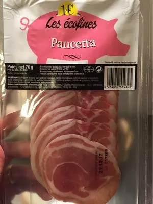 Pancetta Les Ecofines 70 g, code 3264057559325